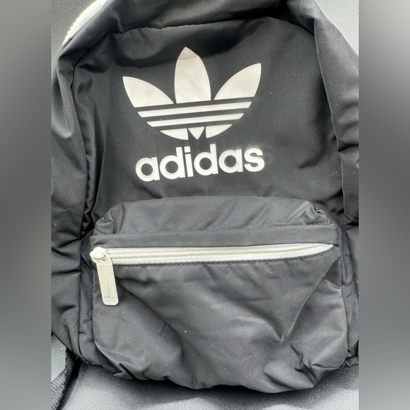 Adidas Black and White Backpack Compact Design - Picture 2 of 8